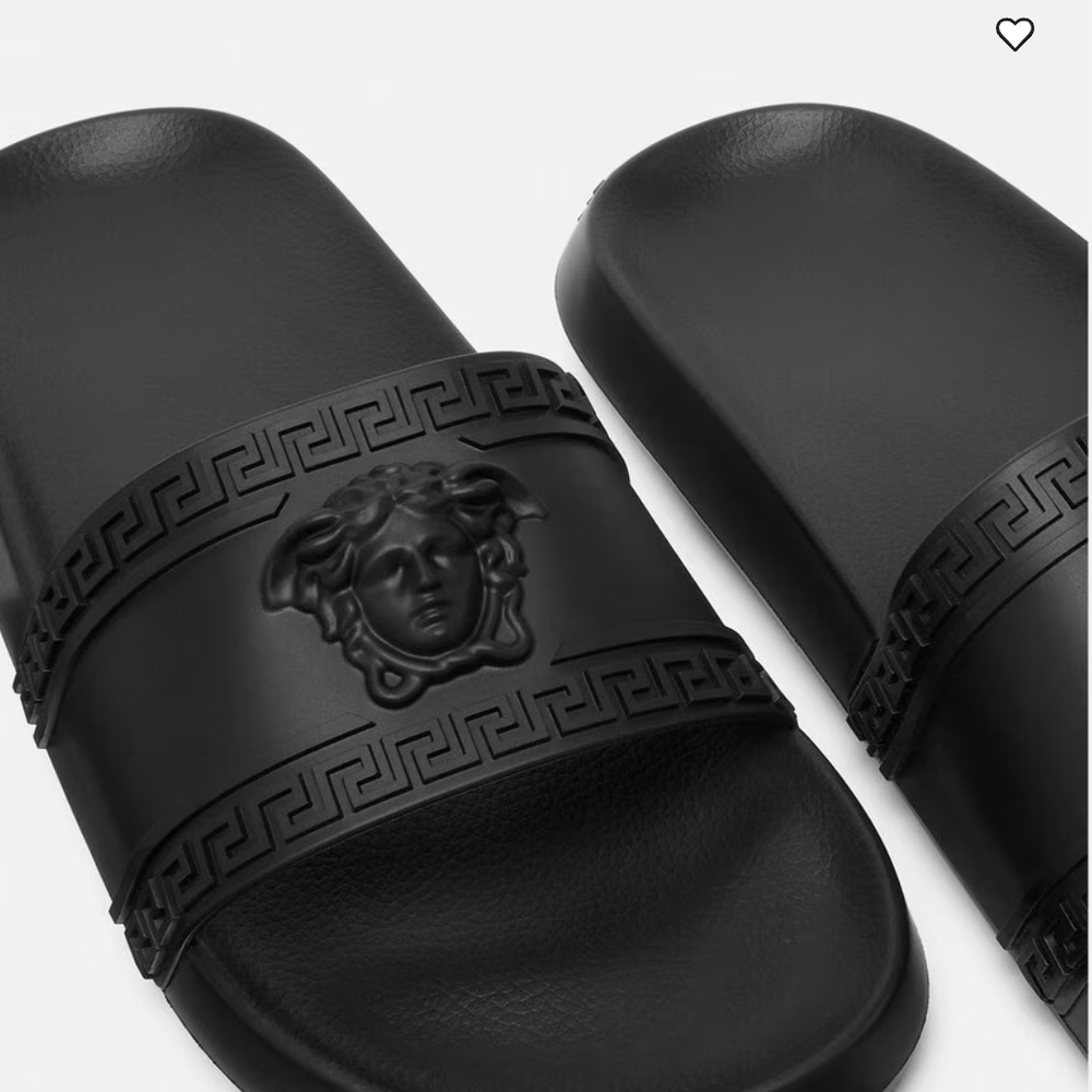Versace Medusa Black Men's Sandals